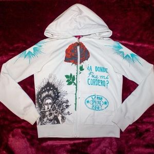 SOLD L.A.M.B. by Gwen Stefani Spring 2007 Mexican Print Hoodie